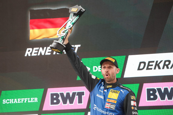 René Rast jubelte über zwei Podiumsplätze am Lausitzring-Wochenende