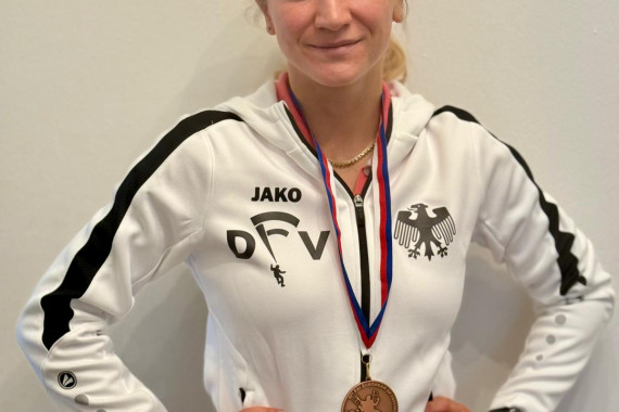 Tatjana Gustke gewann Bronze im Zielspringen der Frauen