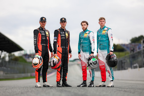 Die Titel-Kontrahenten: Tim Zimmermann/Leyton Fourie und Salman Owega/Finn Wiebelhaus