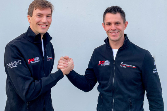 Freuen sich auf 2022: Christian Engelhart (l.) und Teamchef Michael Joos