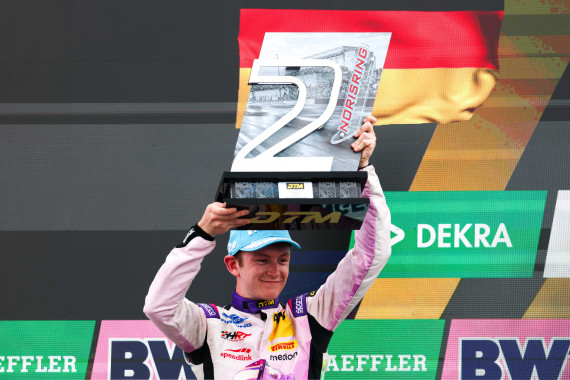 Auf dem Norisring verbuchte Finn Wiebelhaus bereits sein zweites DTM-Podium