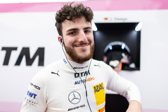 Der 21-jährige Jusuf Owega absolviert seine Debüt-Saison in der DTM
