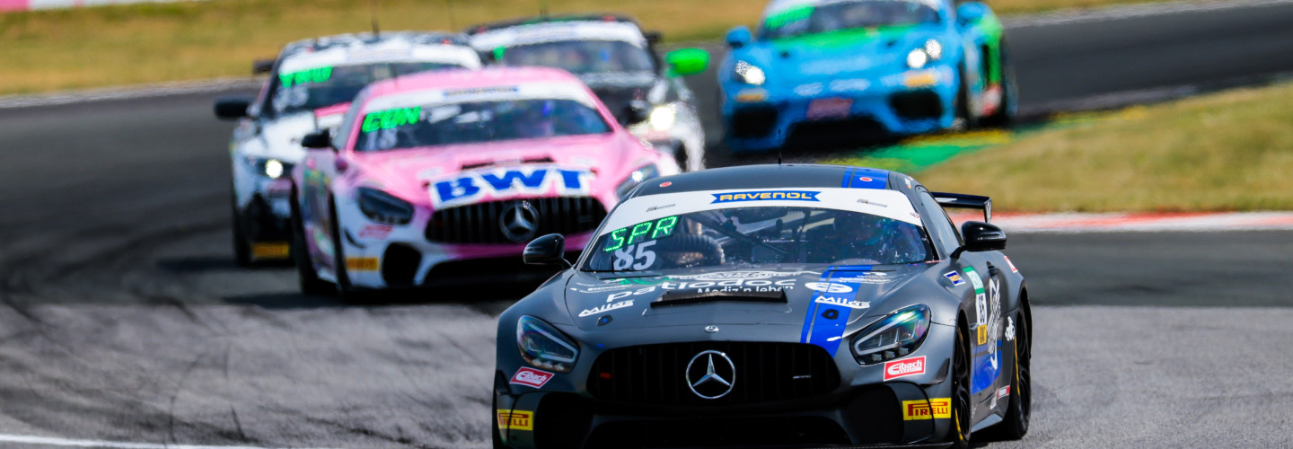 Siegerauto- Der Mercedes-AMG GT4 von Jan Philipp Springob und Simon Primm