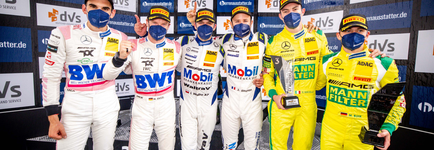 Auf dem Podest standen sechs Mercedes-AMG-Piloten