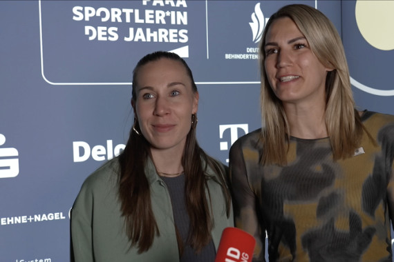 Im Interview sprechen die 3x3-Olympiasiegerinnen Svenja Brunkhorst und Sonja Greinacher u.a. über ihre Eindrücke der Gala und die Bedeutung der Sichtbarkeit für den Parasport.