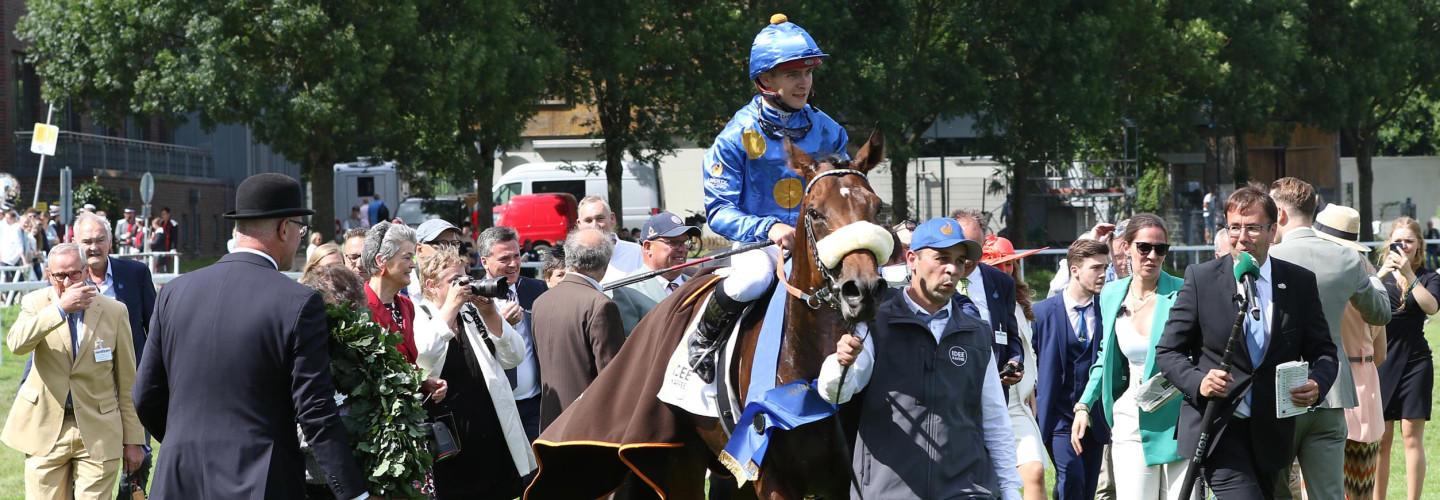 Palladium siegt unter Thore Hammer Hansen im IDEE 155. Deutschen Derby, Gr.I
