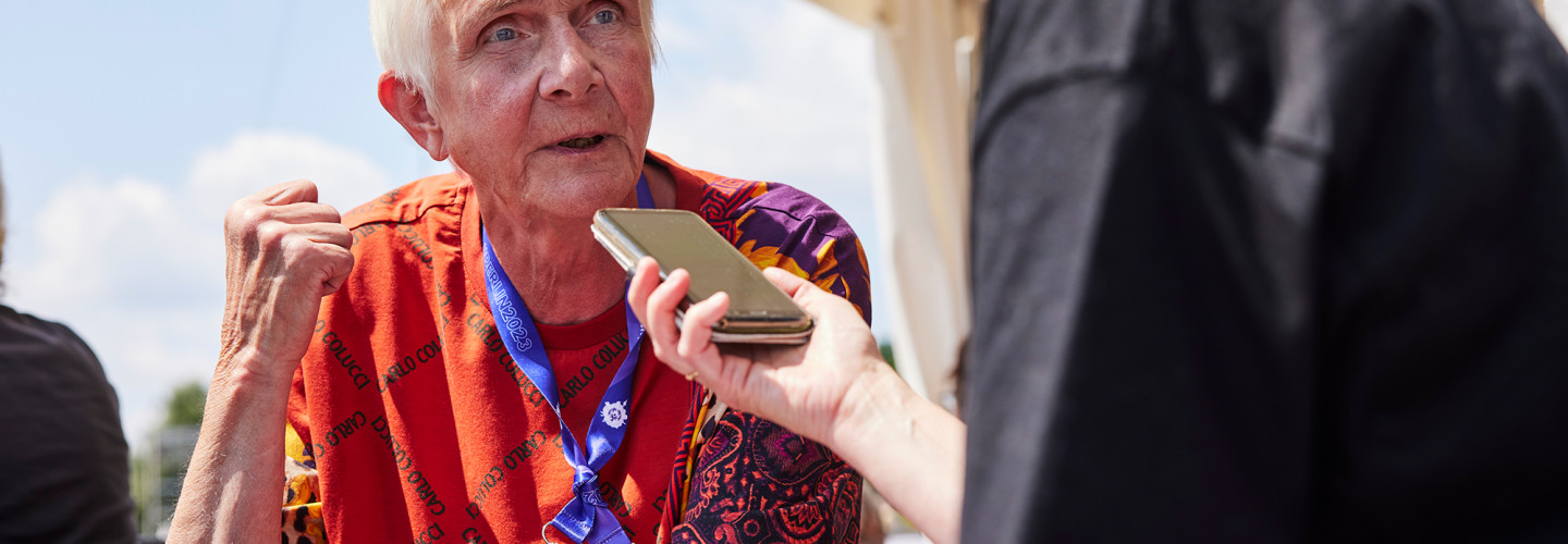 Marianne Buggenhagen beim Interview