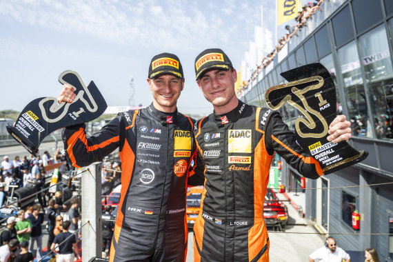 Tim Zimmermann und Leyton Fourie bei ihrem ersten Saisonsieg in Zandvoort