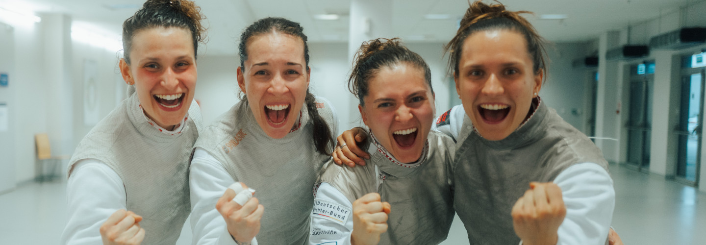 Leandra Behr, Anne Sauer, Leonie Ebert und Aliya Dhuique-Hein gewinnen Bronze