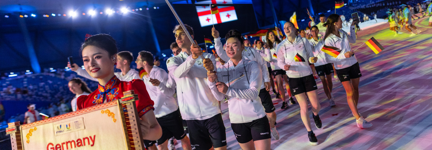 Eröffnungsfeier in Chengdu