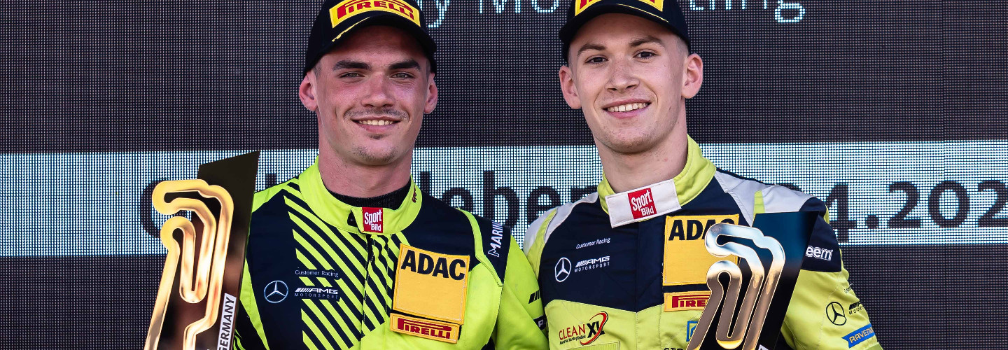 Jay Mo Härtling und Enrico Förderer, die amtierenden Champions der ADAC GT4 Germany, teilen sich das Cockpit