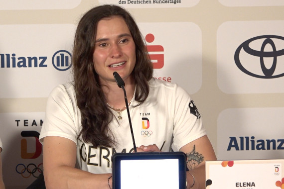 Elena Lilik hat im Rahmen der Pressekonferenz u.a. über die ersten Tage in Paris und ihre Erwartungen an die Spiele gesprochen.