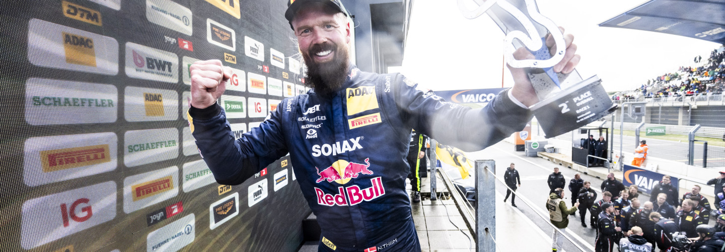 Nicki Thiim feierte in Zandvoort sein erstes DTM-Podium für Abt Sportline