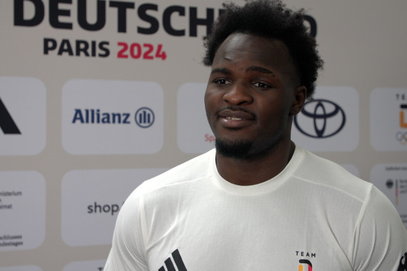 Im Interview spricht Nelvie Tiafack u.a. über die Olympischen Spiele und die neue Team-D-Kollektion.