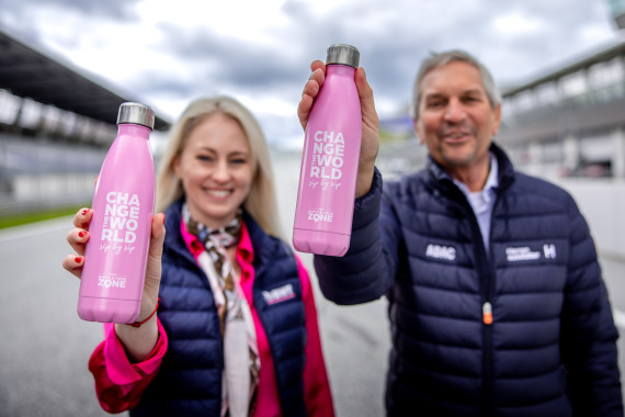 4 BWT-Water-Stationen im Fahrerlager gewährleisten den kostenlosen Zugang zu BWT-Wasserprodukten