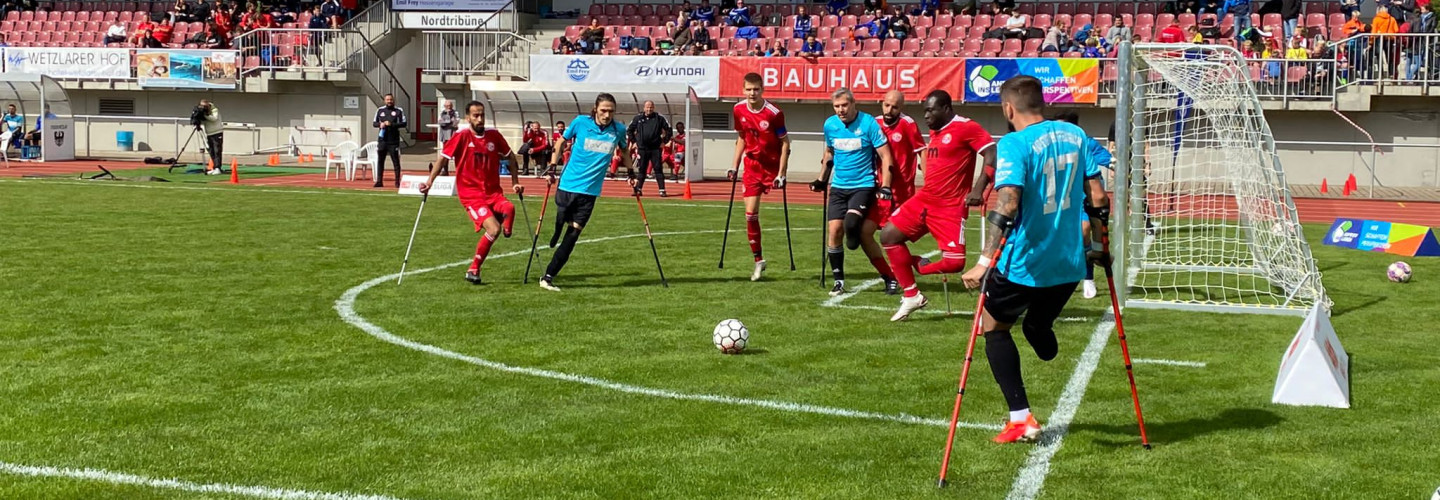 29. Oktober findet der 5. und letzte Spieltag der Amputierten-Fußball-Bundesliga 2022 statt.