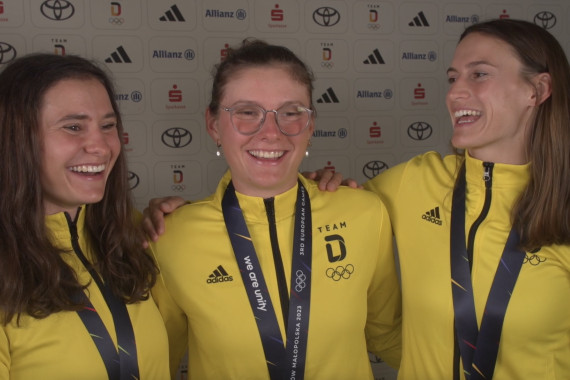 Im Interview sprechen die Kanutinnen Elena Lilik, Emily Apel und Ricarda Funk u.a. über ihren Bronze-Erfolg im Kajak-Teamwettbewerb, ihre Ziele für die Weltmeisterschaft im September und die Disziplin Kajak-Cross, die bei den Olympischen Spielen 2024 ihr Debüt feiern wird.