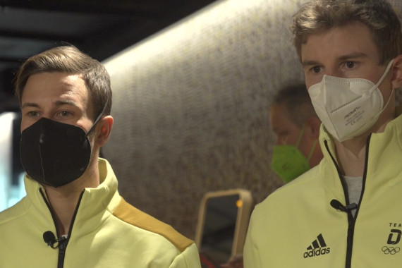 Schnittbilder vom ersten Tag der Einkleidung des Team Deutschland für die Olympischen Spiele in Peking.