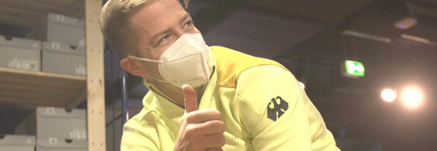 Moritz Müller bei der Einkleidung in München