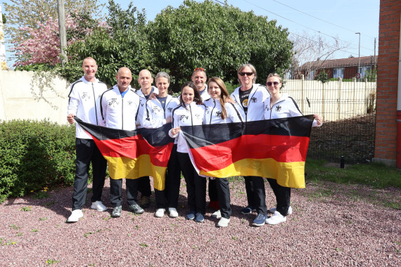 Team Airbus 8way - v.li Manfred Moritz, Max Thiele, Steffen Schiedek, Carola Fietz, Karin Bauch, Tho