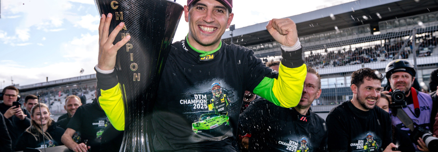 Ayhancan Güven freut sich über seinen ersten DTM-Titel