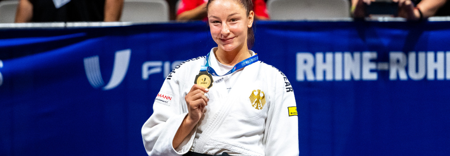 Judoka Anna Monta Olek (SRH Fernhochschule) gewinnt Gold