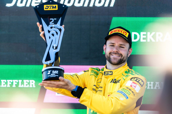 Erstmals stand Jules Gounon in der DTM auf dem Podium