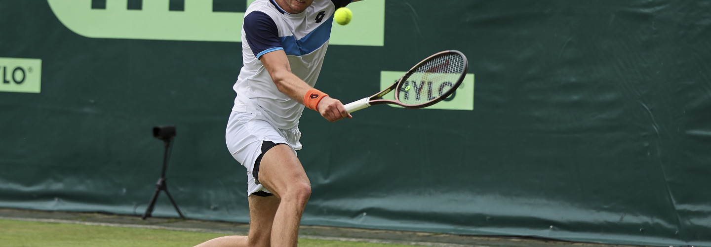 Der Bielefelder Lokalmatador Louis Wessels hat erstmals das Hauptfeld erreicht.