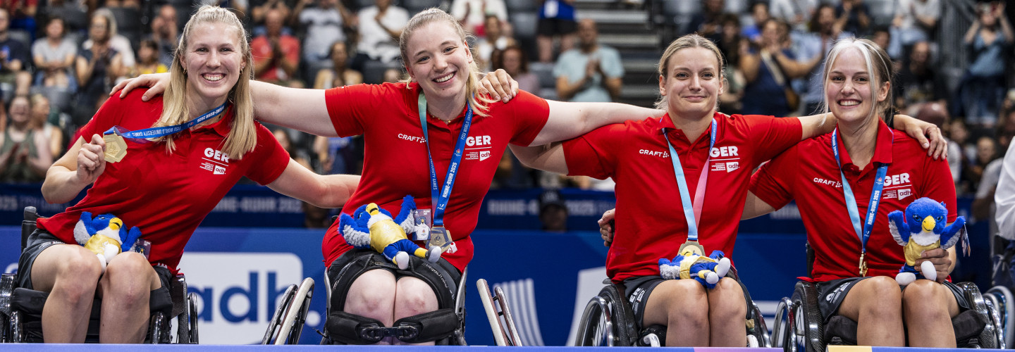 3x3 Rollstuhlbasketballerinnern gewinnen Gold