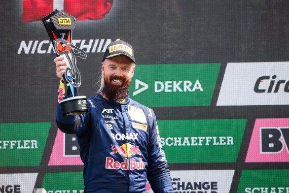 Fuhr erstmals für sein neues Team Abt Sportsline aufs Podium: Nicki Thiim