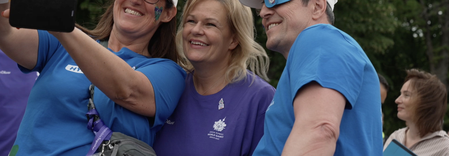 Bundesinnenministerin Faeser besucht die Athleten-Party der Special Olympics World Games