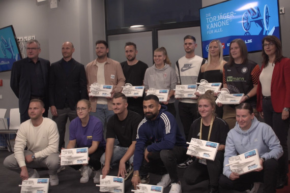 Schnittbilder von der Verleihung der Torjägerkanonen