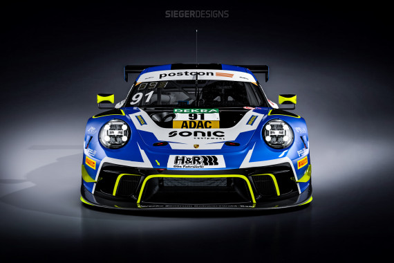Das Team Joos Sportwagentechnik setzt einen Porsche 911 GT3 R ein (Foto: Siegerdesigns)