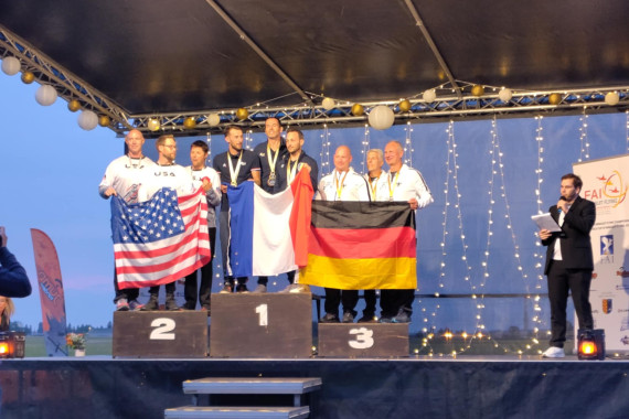 Siegerehrung EM - Christian Busch, Stefan Gilbert, Gerald Schmid