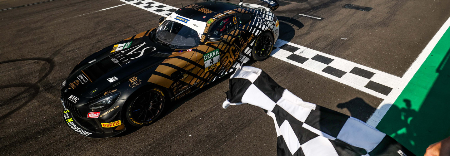 Siegerauto- Der Mercedes-AMG GT4 von BCMC Motorsport powered by EastSide Motorsport