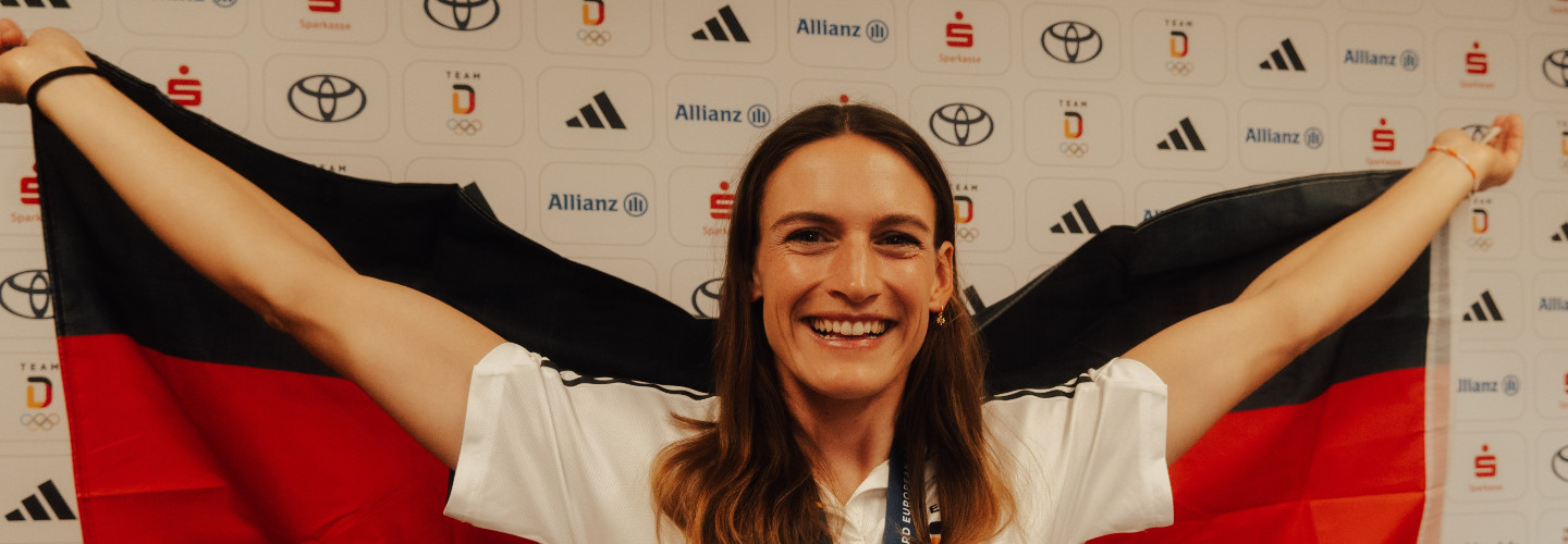 Ricarda Funk ist Team D Fahnenträgerin