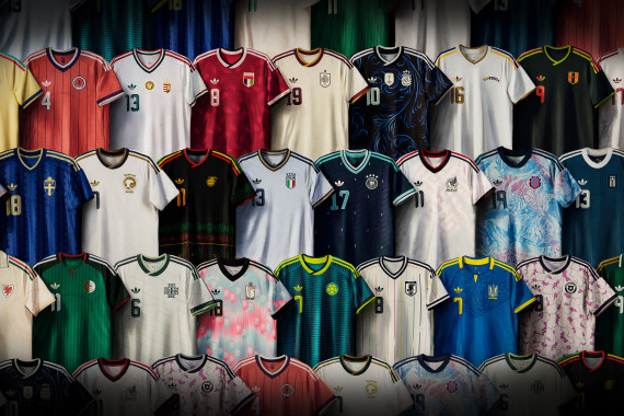 Foto von allen neuen adidas-Auswärtstrikots