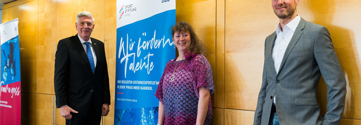 Ingo Wolf, Andrea Milz und Max Hartung (vlnr)