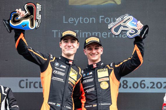 Die Sieger des Sonntagsrennens in Zandvoort: Leyton Fourie und Tim Zimmermann